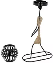 OEM dekoratyvinė metalinė žvakidė ART DECO Afrikos modelis B IALC-1