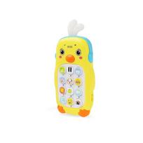 Baby Musical Mobile Phone Cartoon Teether Phone with Sound & Light Telephone Electronic Toy Eucational Learning Toys Baby Gifts geltona