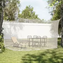 Lauko tinklelis nuo uodų, 220 tinklo, baltas, 300x300x200 cm