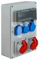 Elektro-Plast Statybinis skirstomasis skydas RB-3232 IP44 1x32A/5P,1x32A/5P,3xGS 65.3232