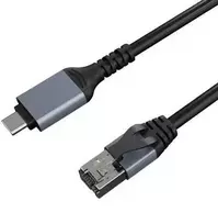 Extra Digital Interneto kabelis CAT6 UTP, USB Type-C - RJ45, 5m