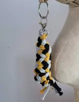 Super Hobby Horse Pavadėlis hobi arkliukui, dvigubas, garstyčių/pilkas/juodas