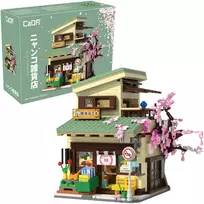CaDA Building Blocks Kitty Shop Japoniško stiliaus pastato LED lemputė 921 dalys C66015W