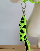 Super Hobby Horse Pavadėlis hobi arkliukui, neoninės žalios ir juodos spalvos