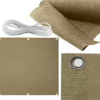 Balkono uždanga su virve, 0.8x5 m, taupe spalvos