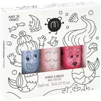 Nailmatic KIDS Nagų lakas Set MERMAID Nagų lakų rinkinys vaikams, 1vnt