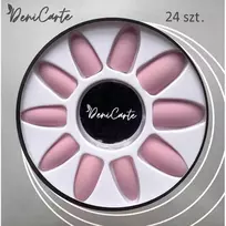 Deni Carte Matt Nail Tips - False Nails, 24 pieces - Rožinė Nude | Rožinė Cielisty