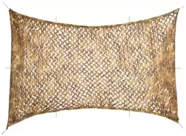 Kamufliažinis tinklas su krepšiu, smėlio spalvos, 724x515cm
