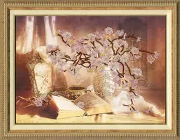 Zolotoe Runo Beldizart (Nebegaminamas) Kryželiu siuvinėjimo rinkinys "Žydinti sakura" 26 x 35 cm S/RT006
