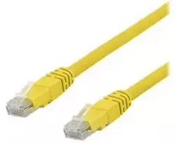 U/UTP Cat6a kabelis DELTACO, LSZH, 0,5 m, geltonas / TP-60GLAU