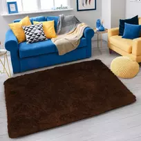 „Strado Carpet Shaggy Strado“ 60x90 tamsi kava (tamsiai ruda)