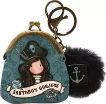Santoro Londonas Portmonetka, Breloczek - Gorjuss Pirates - Juodas Pearl
