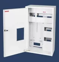 Karwasz skaitiklių spintelė montuojama ant paviršiaus / įleidžiama (universali) 1 metro 3 fazių 25 moduliai, sandarūs IP30 115 mm RU-25P Z/E