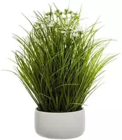 Atmosphera Dirbtinis augalas GRASS, baltame vazone, 40 cm