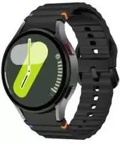 4Wrist Silicone strap for Samsung Galaxy Watch 7 - Juodas
