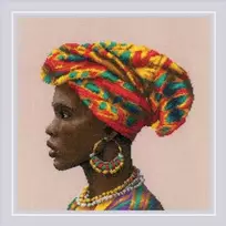 Riolis Kryželiu siuvinėjimo rinkinys "Nuostabios moterys. Afrika" 30x30 SR2164