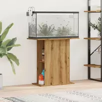 Akvariumo stovas, ąžuolo spalvos, 36x75x72,5 cm, inžinerinė mediena