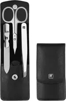 ZWILLING CLASSIC INOX Manikiūro rinkinys - juodas odinis dėklas, 3 elementai