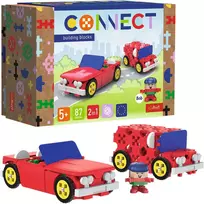 Konstruktorius 2in1 kabrioletas ir krovininis automobilis Trefl