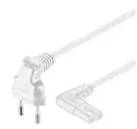 Goobay PREMIUMCORD Maitinimo laidas 230 V į magnetofoną su išlenktomis jungtimis 0,75 m