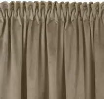 Homede Užuolaidos iš aksomo 135×300 smėlio spalvos VELVET