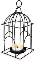 Marka Niezdefiniowana Home Styling Collection Žibintas žvakidė metalinis juodas 25 cm