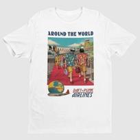 Daft Punk around the World Tour T-shirt Short Sleeve White All Size Shirt OM71 M