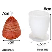 Kalėdinė silikoninė forma „pasidaryk pats“ žvakių gamybai – Kalėdų Senelis, Eglutė, Snieguolė Translucent