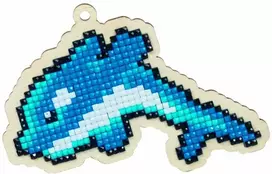 Wizardi Deimantinės mozaikos suvenyras Dolphin Flipper WW120