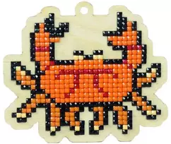 Wizardi Deimantinės mozaikos suvenyras Crab Oliver WW145