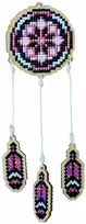 Wizardi Deimantinės mozaikos suvenyras Dreamcatcher - Rožinė WW202