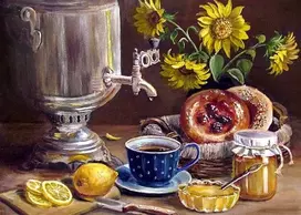 Wizardi Deimantinis paveikslas Samovar WD2614