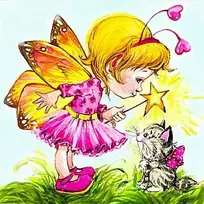 Hobilt Fairy with Kitten Deimantinio Paveikslo komplektas CS2496