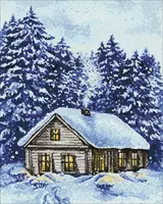 Hobilt Winter 40х50 Deimantinio Paveikslo komplektas Cs2581