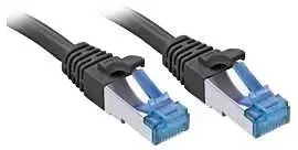 Tinklo Kabelis - LINDY Cat.6A S/FTP TPE Tinklo Kabelis, RJ45, M/M, 500MHz, 15 m, Juodas