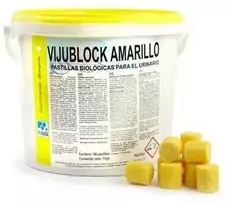Vijusa Vijublock Amarillo kvapnios tabletės pisuarams - 150vnt. X 20g