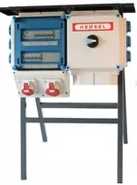 Hensel HPL00917 Statybinis skirstomasis skydas su stogu 1x32A/3 1x16A/3 6x16A/1 IP 44 išjungtas pagrindinis 63A Mi-RBT/KE-D 400001