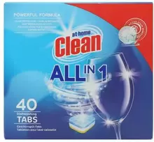 None Indaplovių tabletės 40 vnt All in one At Home Clean 623615