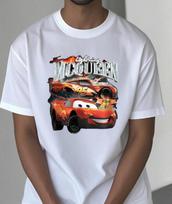 Cars Lightning McQueen Vibrant T-Shirt,Soft Breathable & Fade Resistant, Classic Fit for Daily Casual Wear S balta