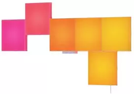 „Nanoleaf Blocks Big Squares“ pradinis rinkinys (6 panelės) | Daugiau nei 16 mln. spalvų