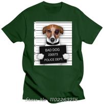 Classic Funny Jack Russell Terrier Oversized T-shirt Bad Dog Men's Clothing Pre-shrunk Cotton Tshirt Merchandise Fitness T Shirt S