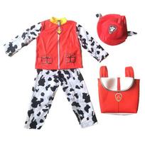Patogus ir minkštas Paw Patrol Marshall, Skye, Chase Cosplay kostiumas vaikams XS raudona