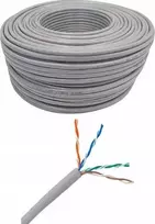 „NetRack“ susuktos poros LAN Cat 5e UTP tinklo kabelis, pilkas, 100 m, CCA
