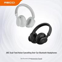 Recci REP-W93 ANC Noise-Cancelling Bluetooth 5.3 Over-Ear Headphones