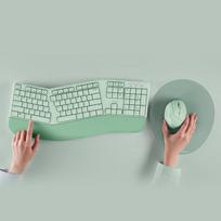 Ergonomiškas belaidis klaviatūros ir pelės rinkinys