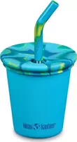 Klean Kanteen Kid Kanteen Kid Steel Cup (Kid Straw Lid), 296ml/10oz, Havajų vandenynas