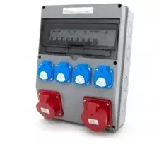 Els Elektrotechnika 12NO42C11C11CF Konstrukciniai skirstomieji įrenginiai 32A/5 + 16A/5 + 4*GS 230V + apsaugos + diferencialas, sieninis korpusas, langas 12M, 12NO42C11C11CF