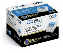 Simet Greita jungtis su svirtimi SCL2 - 2 takeliai 4mm 32A/450V - Perfect Quick connector - 40 vnt.