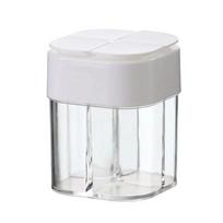 BBQ Seasoning Container Kitchen Gadget Sets Seasoning Jar Plastic Spice Container Bottle Salt and Pepper Shaker Outdoor Camping balta