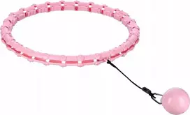 HHW11 Plus Size šviesiai rožinis hula lankas su svoriu HMS